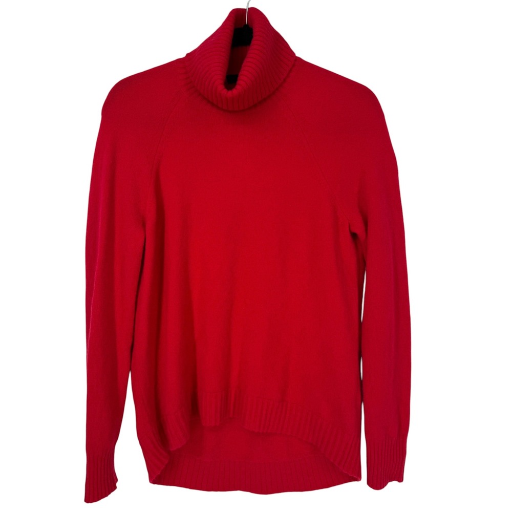 NWT J.Crew Womens Red Turtleneck Sweater Supersoft Yarn Wool Alpaca Blend Sz XS